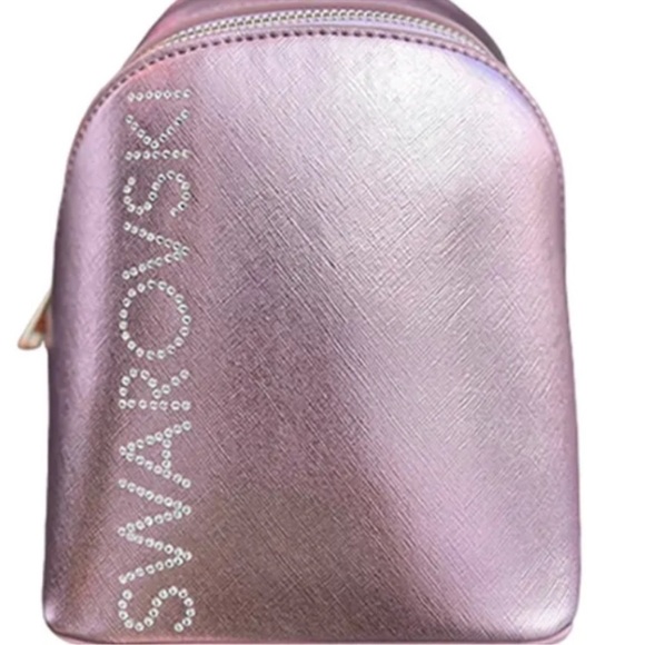Swarovski Handbags - Swarovski Glitter  Pink Mini Backpack